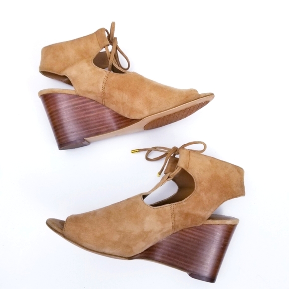 Lauren Ralph Lauren Alayna Suede Wedge Sandals, Size 6.5B - Picture 6 of 14